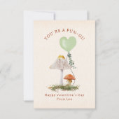 Fungi Pun Mushroom School Valentine Foto Karte (Vorderseite)