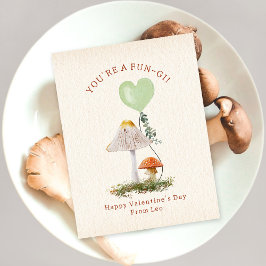 Fungi Pun Pilzsaal Valentine Postkarte
