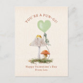 Fungi Pun Pilzsaal Valentine Postkarte (Vorderseite)