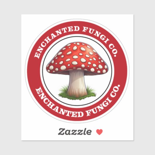 Fungi Rote Amanita Muscaria Sticker (Blatt)