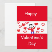 Fungi Valentines Card Einladung (Vorne/Hinten)