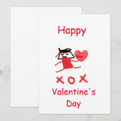 Fungi Valentines Card Einladung (Vorne/Hinten)