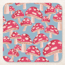 Fungi zu den Party-Untersetzer Rechteckiger Pappuntersetzer