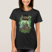 Fungus Magic Psilocybin Mushrooms In Glass Vase T-Shirt (Vorderseite)