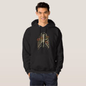 Fungus Magic Psilocybin Mushrooms Skull Chest Hipp Hoodie (Vorne ganz)