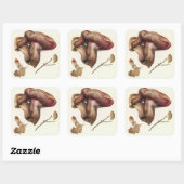 Fungus Quadratischer Aufkleber (Blatt)