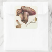 Fungus Quadratischer Aufkleber (Tasche)