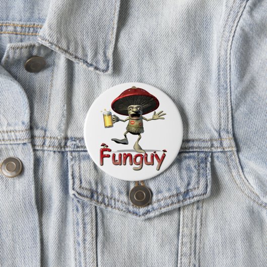 Funguy Pilz-Knopf Button (Beispiel)