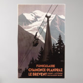 Funiculaire Le Brevent Cable Car Poster (Vorne)