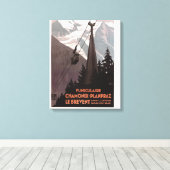 Funiculaire Le Brevent Cable Car Poster Leinwanddruck (Insitu (Holzboden))