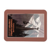 Funiculaire Le Brevent Cable Car Poster Magnet (Horizontal)