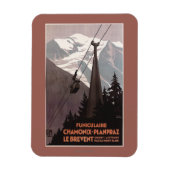 Funiculaire Le Brevent Cable Car Poster Magnet (Vertikal)