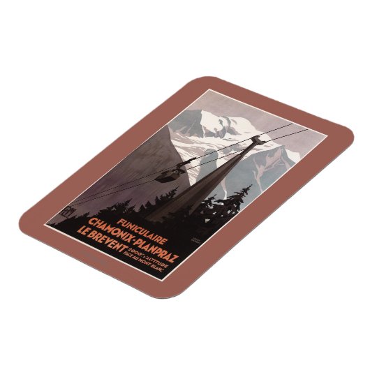 Funiculaire Le Brevent Cable Car Poster Magnet (Linke Seite)