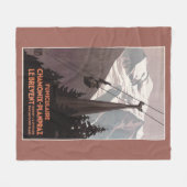 Funiculaire Le Brevent Seilbahnplakat Fleecedecke (Vorderseite (Horizontal))