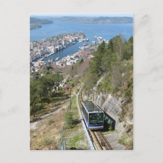 Funicular Bergen Postkarte