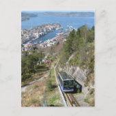 Funicular Bergen Postkarte (Vorderseite)