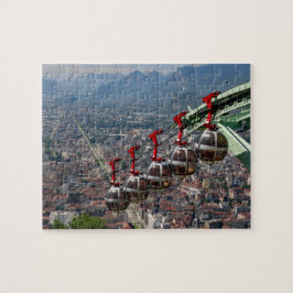 Funicular Over Grenoble, Frankreich Puzzle