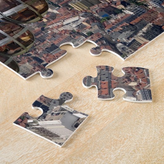 Funicular Over Grenoble, Frankreich Puzzle (Seite)