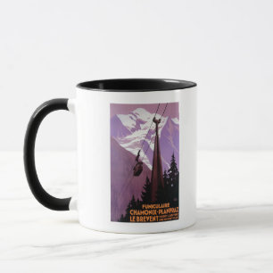 Funikuläre Eisenbahn zu Brevent Mt. Tasse