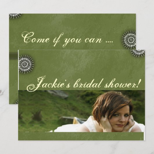 Funk Bridal Dusche Einladung (Vorne/Hinten)