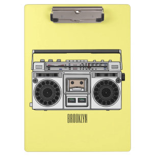Funk-Cartoon-Illustration Klemmbrett