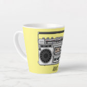 Funk-Cartoon-Illustration Milchtasse (Linke Ecke)