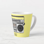 Funk-Cartoon-Illustration Milchtasse (Rechte Ecke)