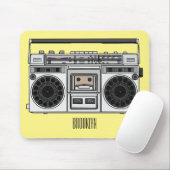Funk-Cartoon-Illustration Mousepad (Mit Mouse)