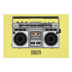 Funk-Cartoon-Illustration Poster