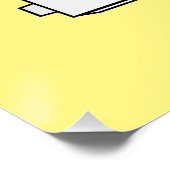 Funk-Cartoon-Illustration  Poster (Ecke)