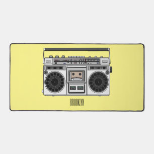 Funk-Cartoon-Illustration Schreibtischunterlage