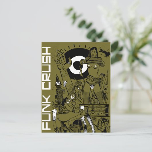 Funk Crush Postcard Postkarte (Stehend Vorderseite)