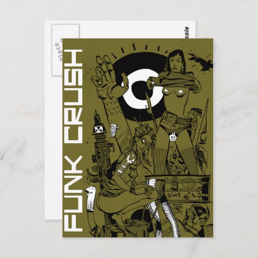 Funk Crush Postcard Postkarte (Vorne/Hinten)
