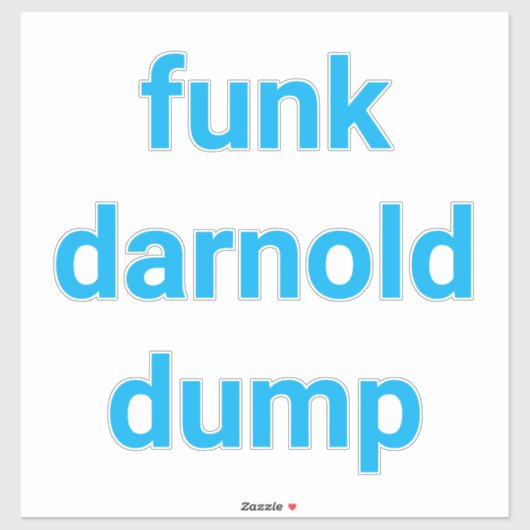 funk darnold  Müll Hankamer Artjunkhaus Splash-Art Aufkleber (Blatt)