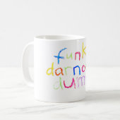 Funk Dart dump Hankamer Artjunkhaus Kreidespass Kaffeetasse (Vorderseite Links)