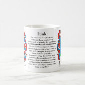Funk, der Ursprung, die Bedeutung und das Wappen Kaffeetasse (Mittel)