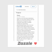 Funk-Folk-Band Aufkleber (Blatt)