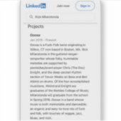 Funk-Folk-Band Aufkleber (Vorderseite)