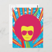 Funk ~ Funky Soul Disco Man Postkarte (Vorne/Hinten)