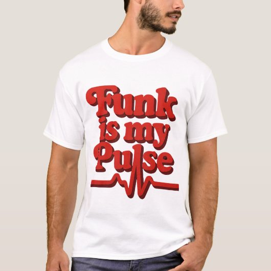 Funk ist mein Puls rot T-Shirt (Vorderseite)