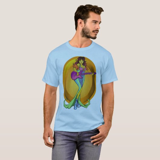 Funk-Meerjungfrau-Männer T-Shirt (Vorne ganz)