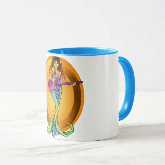 Funk-Meerjungfrau-Tasse Tasse (VorderseiteRechts)