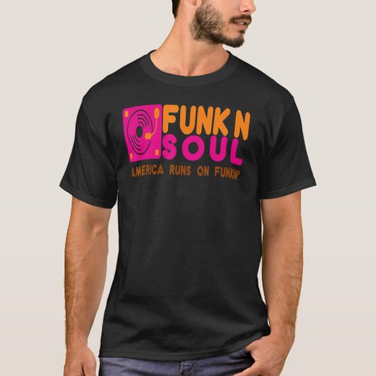 Funk N Soul Donut Parody Dj Turntable Funk T-Shirt (Vorderseite)