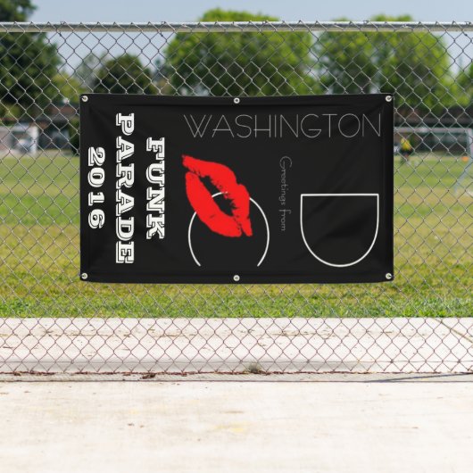 Funk Parade 2016 Washington DC Roter Lipstick Kiss Banner (Insitu)