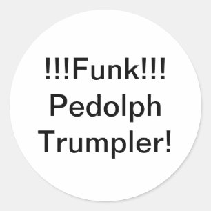 Funk Pedolph Trumpler Hankamer Artjunkhaus Comic Runder Aufkleber