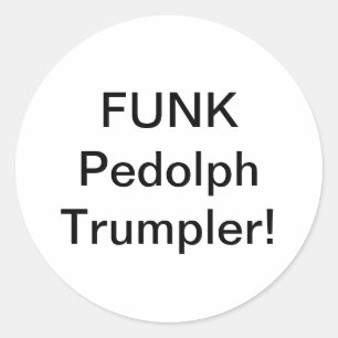 Funk Pedolph Trumpler Hankamer Kunstjunkhaus Comic Runder Aufkleber
