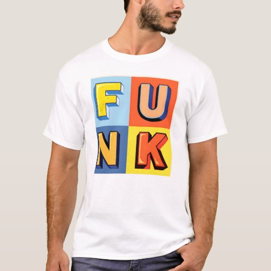 Funk Quadrate T - Shirt (Vorderseite)