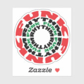 Funk Rhythm Funk Funk Rhythmus Aufkleber (Blatt)