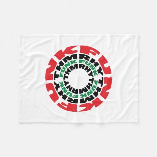 Funk Rhythm Funk Funk Rhythmus Fleecedecke (Vorderseite (Horizontal))
