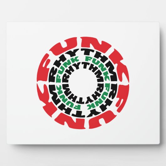 Funk Rhythm Funk Funk Rhythmus Fotoplatte (Vorderseite)